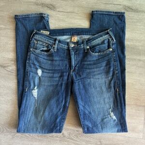 True Religion Cora Mid Rise Straight Jeans- Size 28